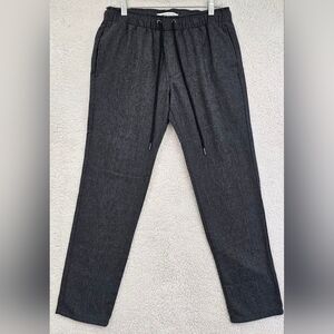PacSun Men’s Slim Herringbone Elastic Waist Jogger Pants Gray Size S